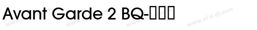 Avant Garde 2 BQ字体转换